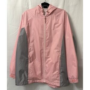 Prarie‎ Mountain Jacket Size XL Full Zip Pink Gray New hood